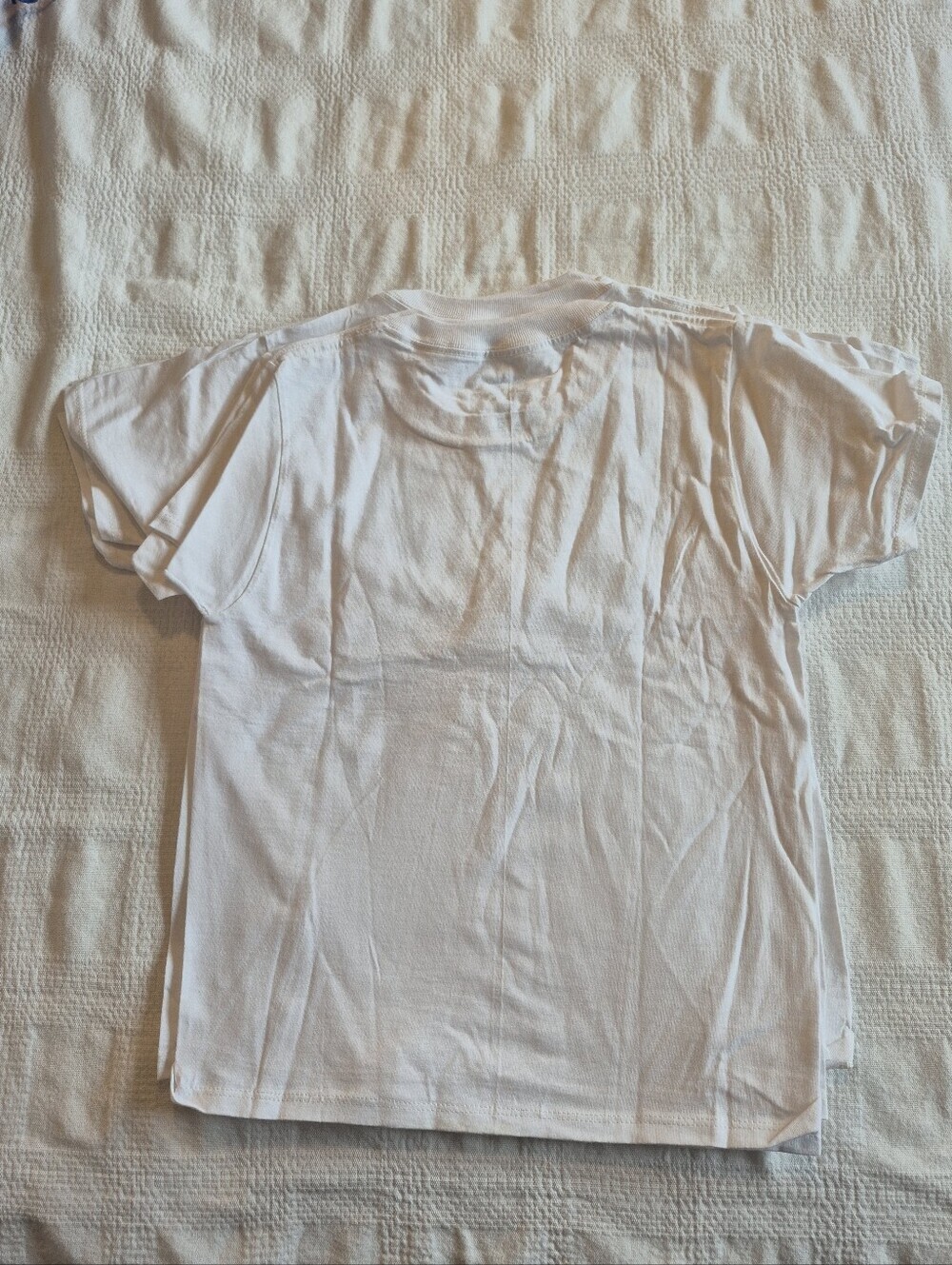 Fruit of the Loom boys size Small 6-8, 5 white short sleeve shirt bundle NEW